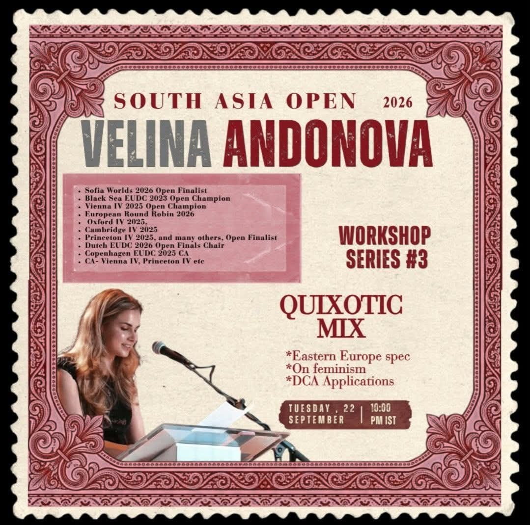 Workshop poster for Quixotic Mix with Velina Andonova